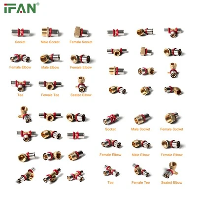 IFAN ISO15875 Ffitiadau Gwasg Pex Coch